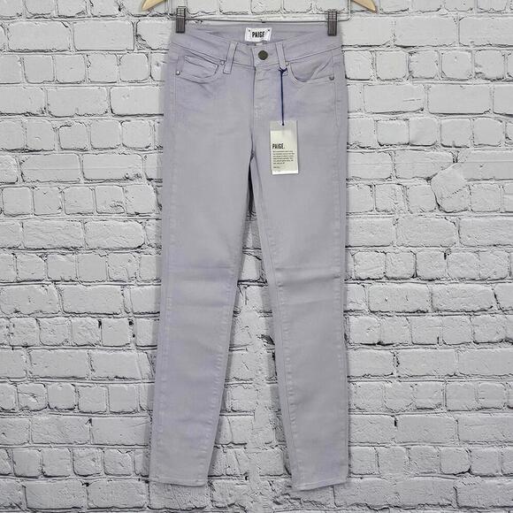 2/$20 Paige Verdugo Ankle Thistle Violet Jeans Size 24 – Flawed, Stylish Fit - Picture 1 of 8